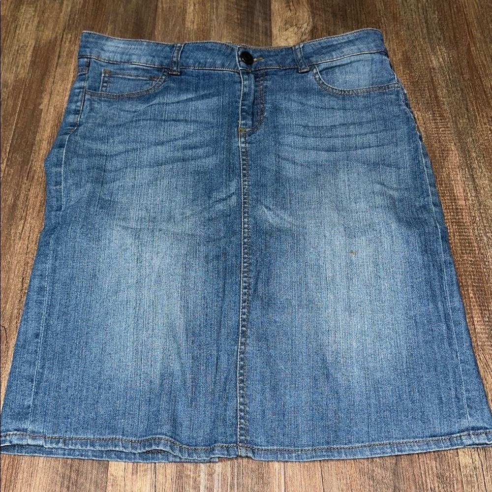 Kut‎ From The Kloth Blue Jean Denim Skirt Sz 8